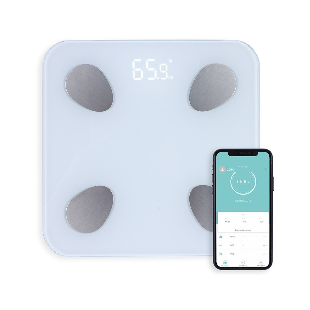 Pèse personne connecté Livoo DOM428