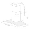 Hotte cheminé Focus 90cm F.914X / Inox