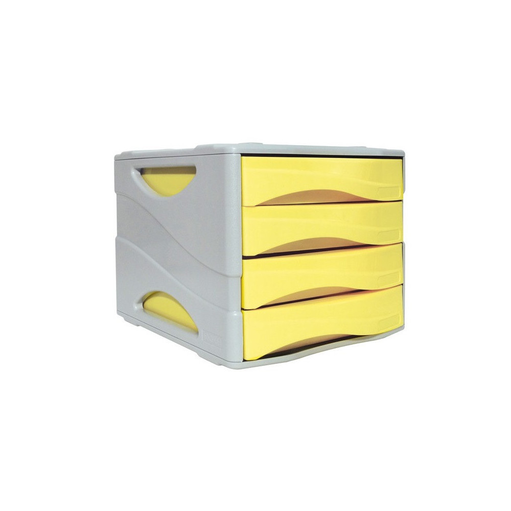 Bloc de 4 Tiroirs ARDA / Jaune Pastel