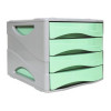 Bloc de 4 Tiroirs ARDA / Vert Pastel