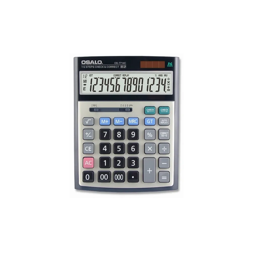 Calculatrice de bureau Osalo OS-7714C / 14 Digits