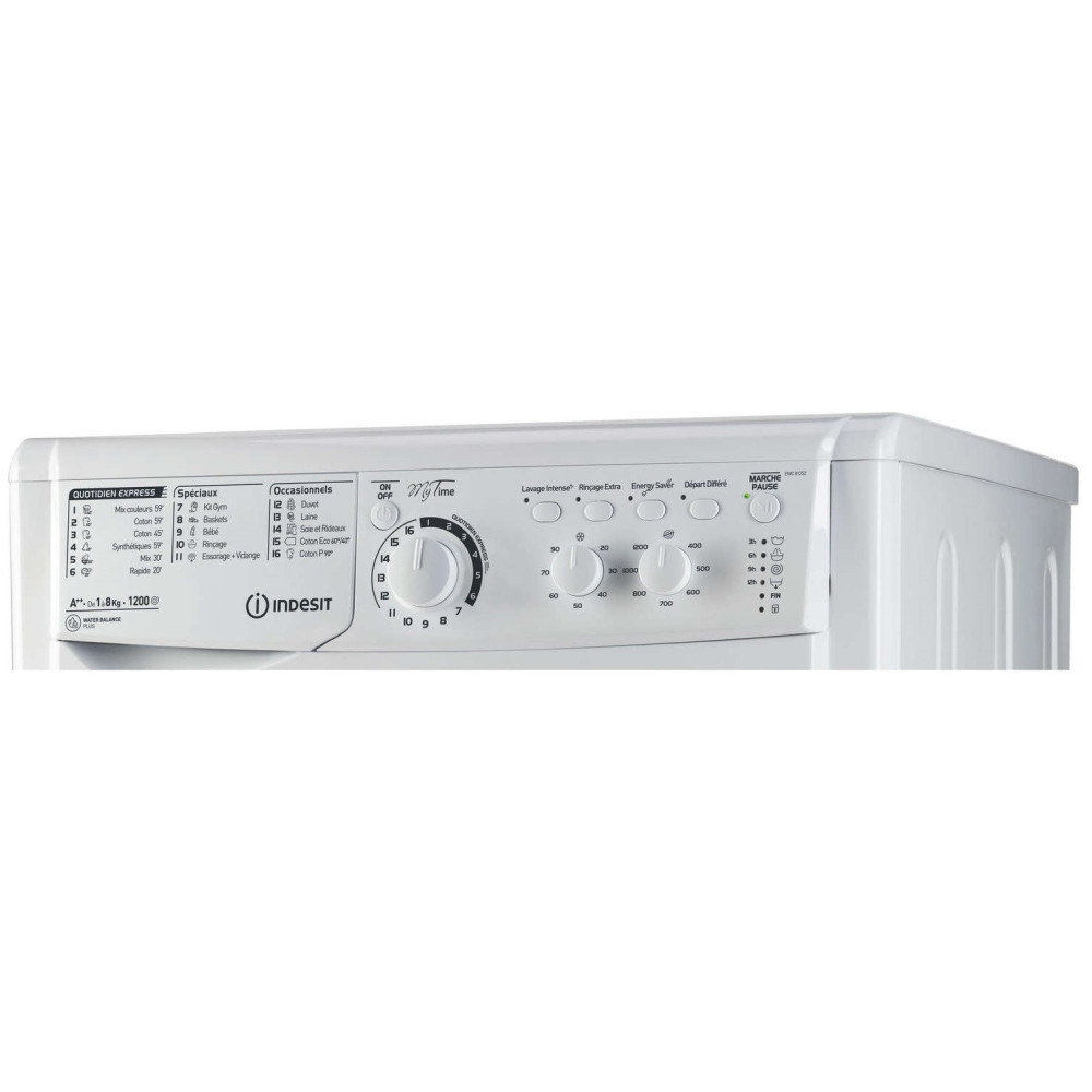 Machine à laver Indesit hublot posable 8 Kg / Blanc
