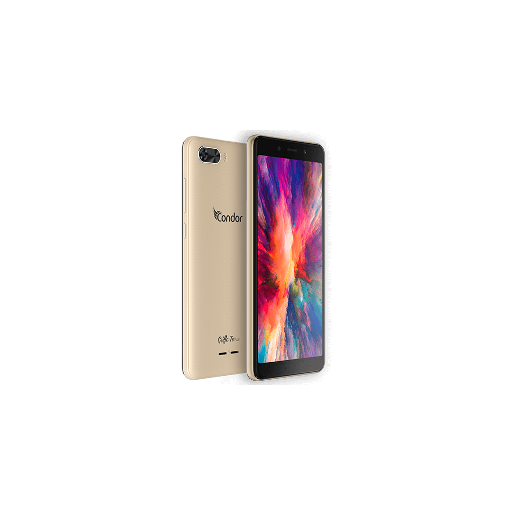 Téléphone Portable Condor Griffe T8 Plus / 3G / Double SIM / Gold