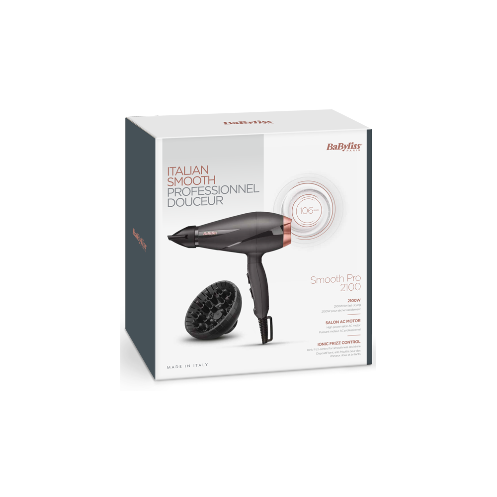 Sèche cheveux Babyliss Smooth Pro 2100