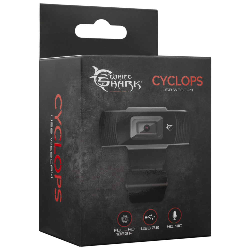 Webcam USB White Shark Cyclops Full HD 1080p