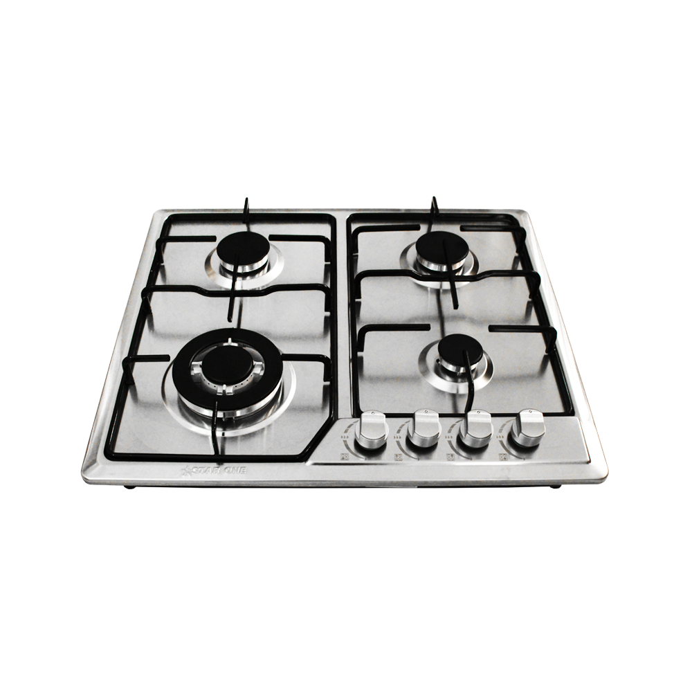 Plaque de cuisson encastrable à Gaz StarOne / 4 Feux / Inox