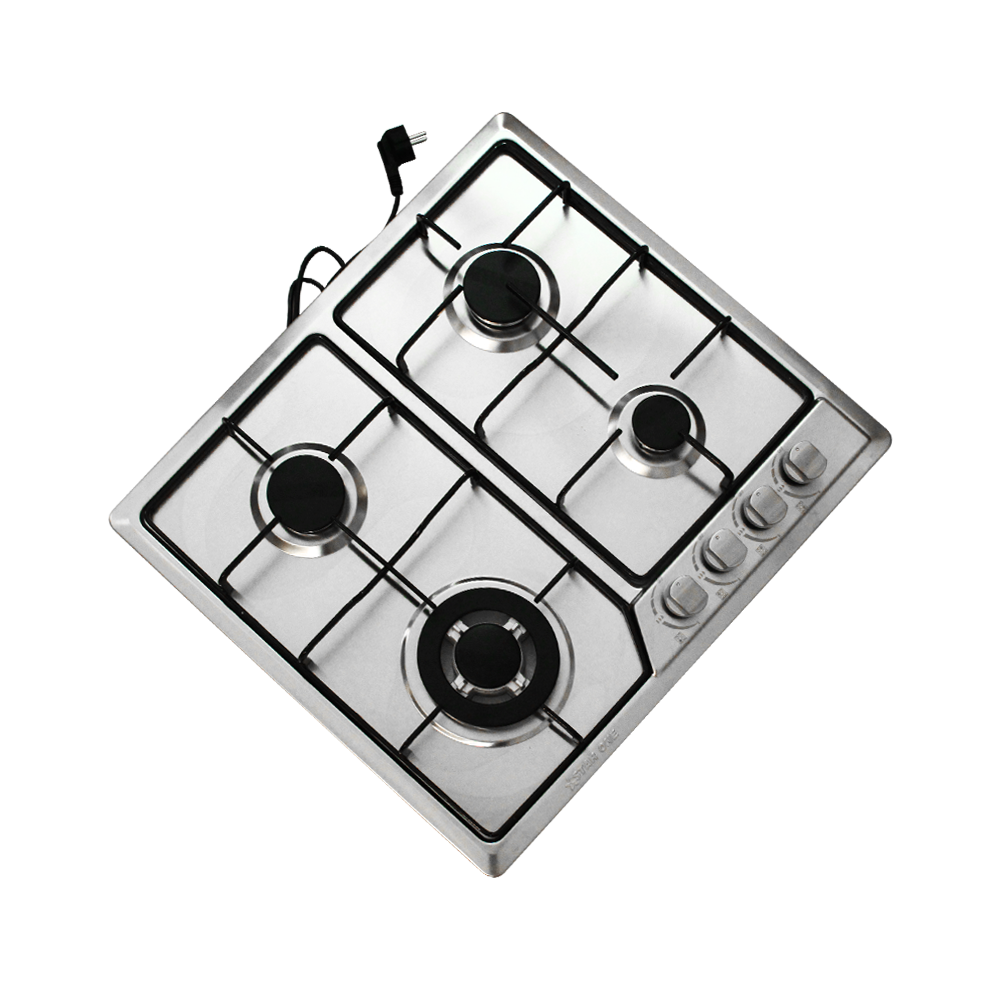 Plaque de cuisson encastrable à Gaz StarOne / 4 Feux / Inox