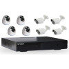 Kit DVR AHD 8 canaux + 4 Caméras Dôme + 4 Caméras Externes 2MP