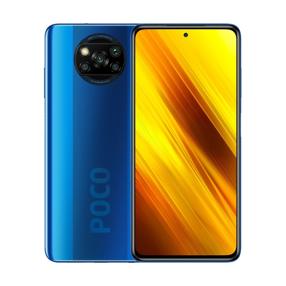 Téléphone Portable Xiaomi Poco X3 NFC / 4G / Bleu Cobalt