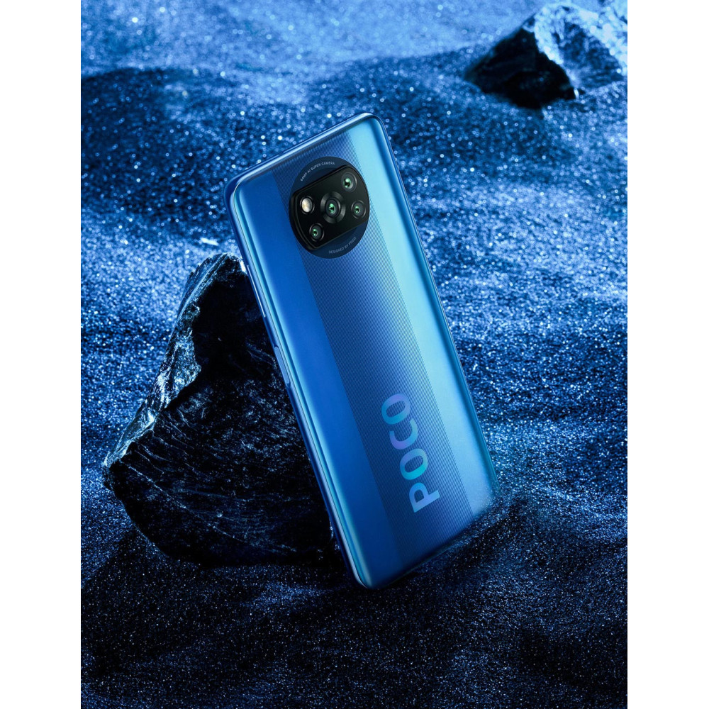Téléphone Portable Xiaomi Poco X3 NFC / 4G / Bleu Cobalt