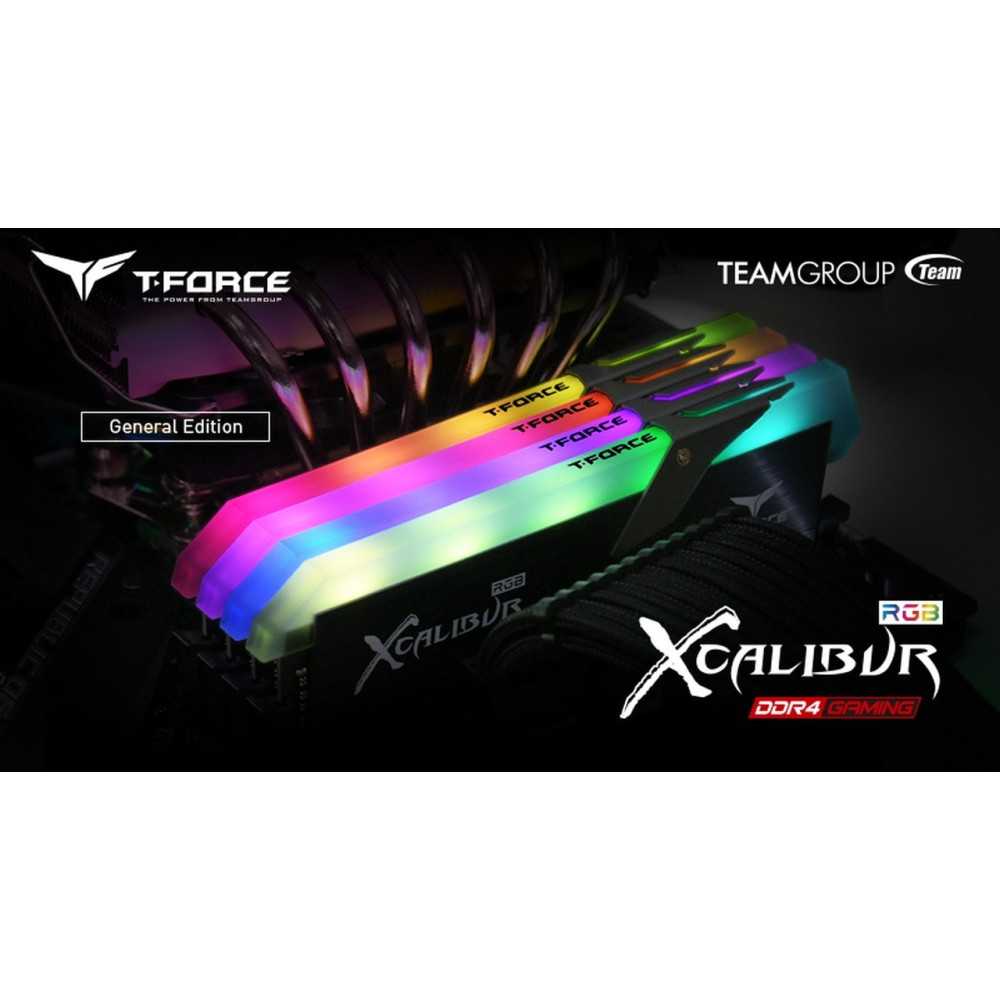 Barette mémoire DIMM Gaming TeamGroup T-Force XCalibur RGB 16 Go (2x 8 Go) 3600 Mhz