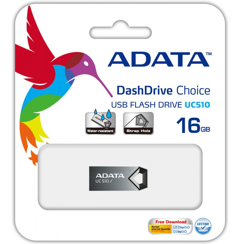 Clé USB Adata UC510 / 16 Go / Noir