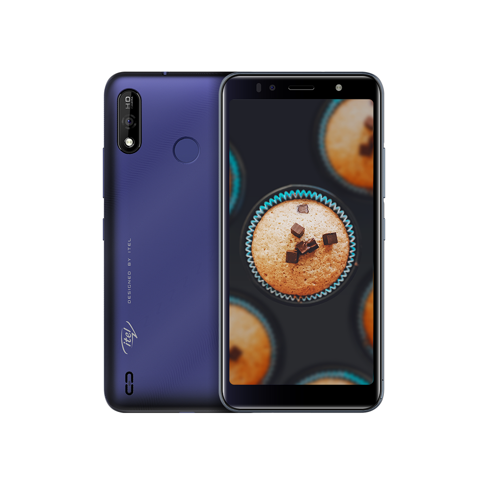 Téléphone Portable Itel A36 / 3G / Double SIM / Bleu Foncé