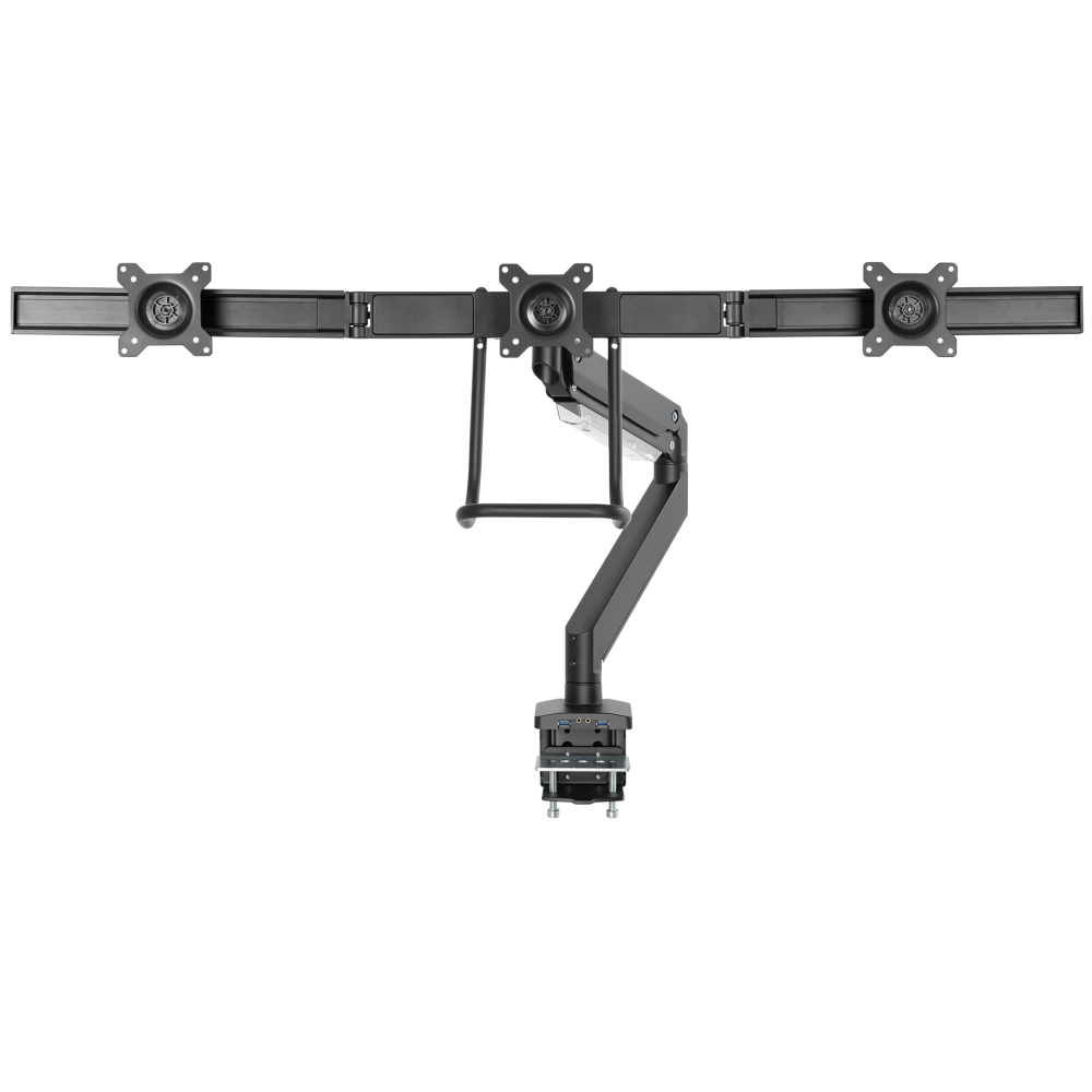 Support pour 3 écran de bureau White Shark GMS-3203 Rhamses III / 17"-27