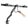 Support pour 3 écran de bureau White Shark GMS-3203 Rhamses III / 17"-27