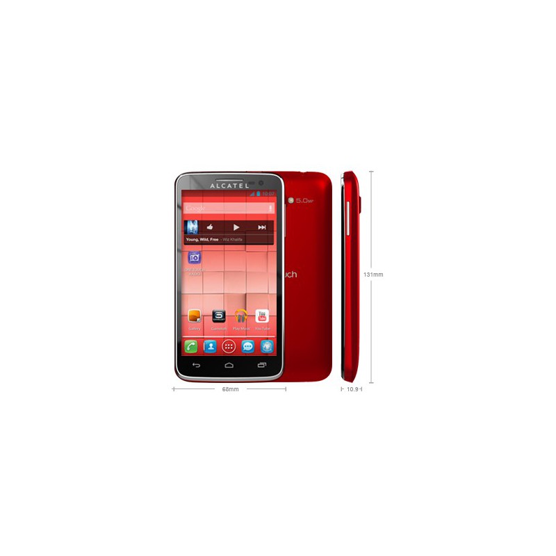 Téléphone Portable Alcatel OneTouch X'POP + Carte Mémoire 2 Go / Double SIM