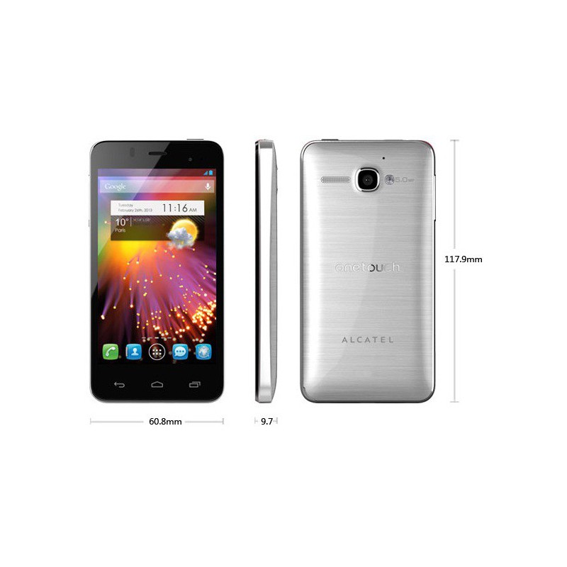 Téléphone Portable Alcatel OT6010D Star / Double SIM / Argent