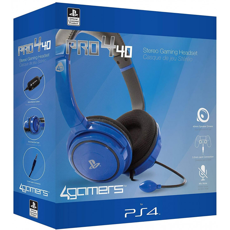 Casque Micro Sony PRO4-40 Pour Playstation 4 / Bleu