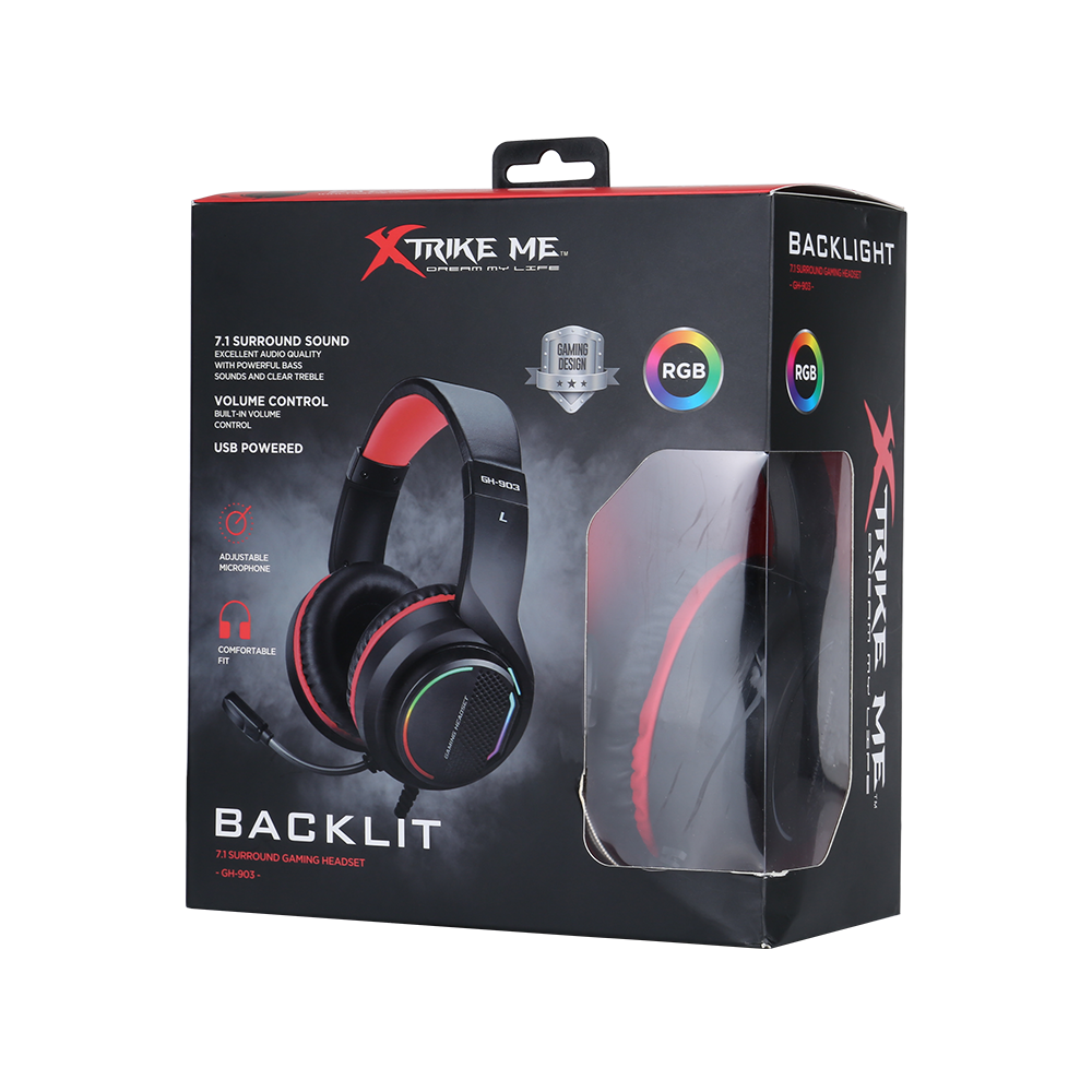 Casque Micro Gaming USB Xtrike Me GH-903 / RGB