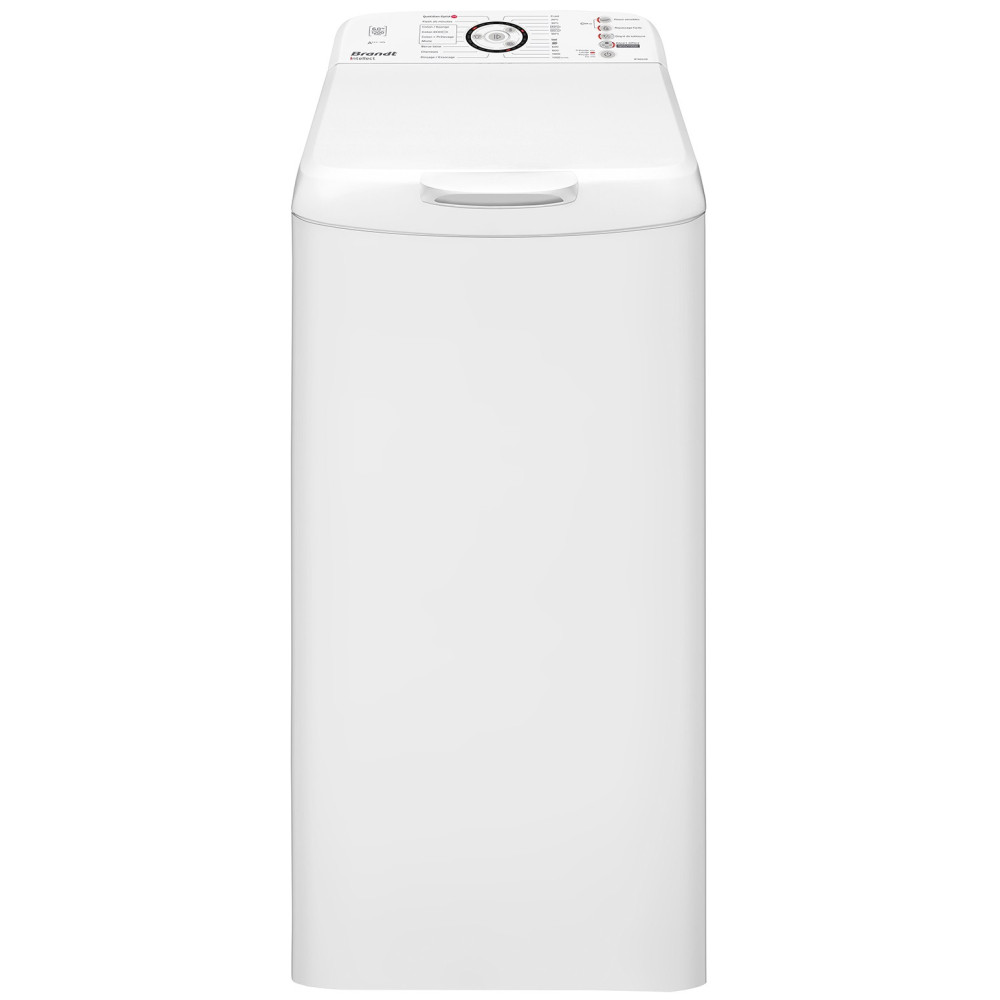 Lave linge TopLoad Brandt Intellect BT6802B / 6KG / Blanc + LILAS POUDRE MACHINE 5 KG