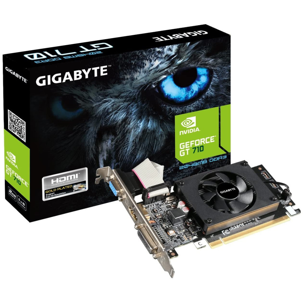 Carte graphique Gigabyte GeForce GT 710 / 2 Go GDDR3
