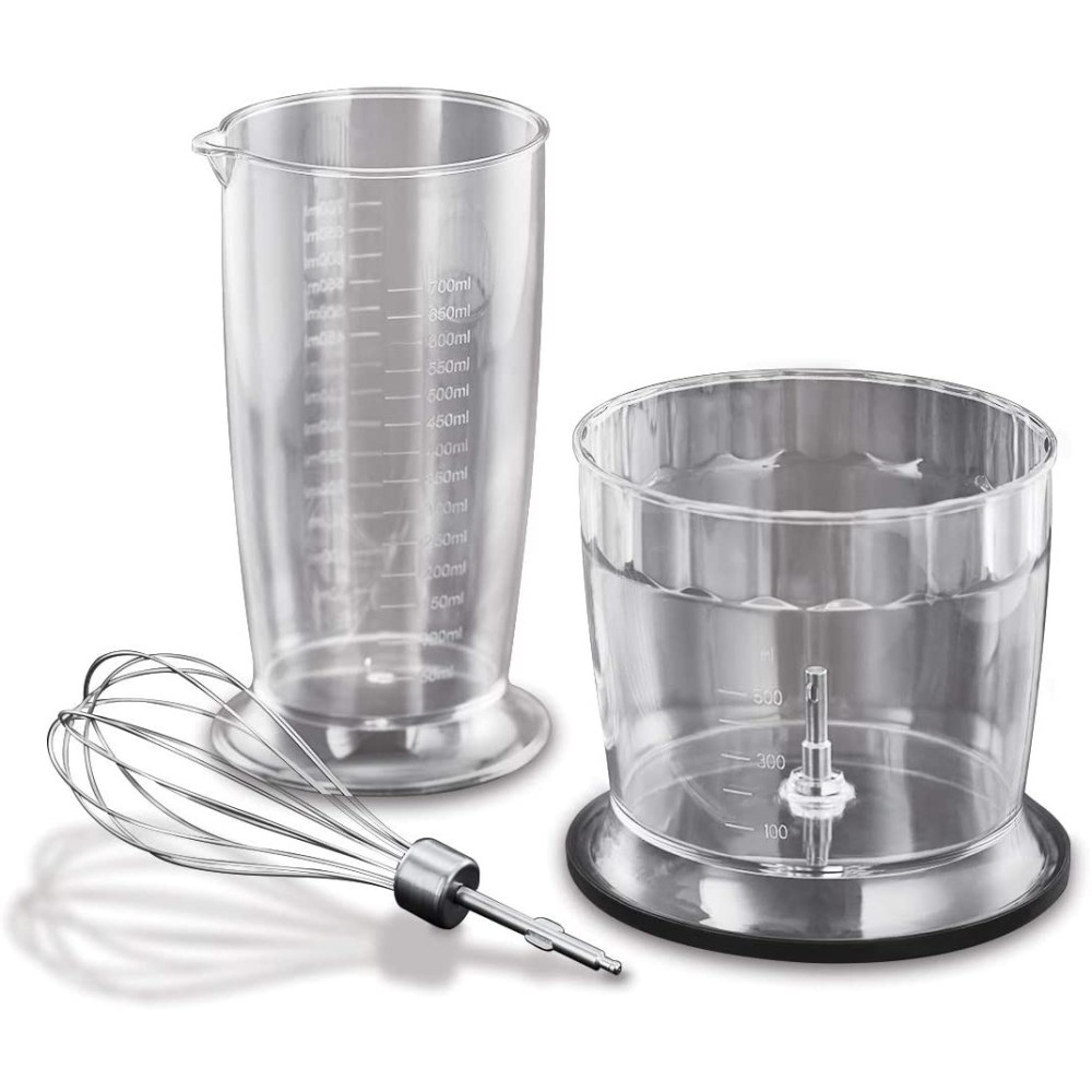 Mixeur Plongeant Multifonctions 3-en-1 Matte Black - 500W