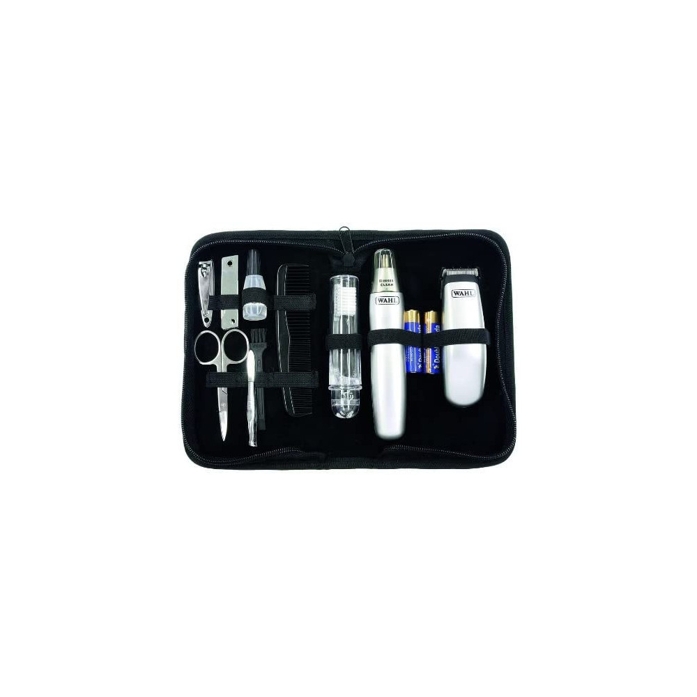 Kit de voyage Wahl Tondeuse à barbe et cheveux avec Tondeuse nez et oreilles