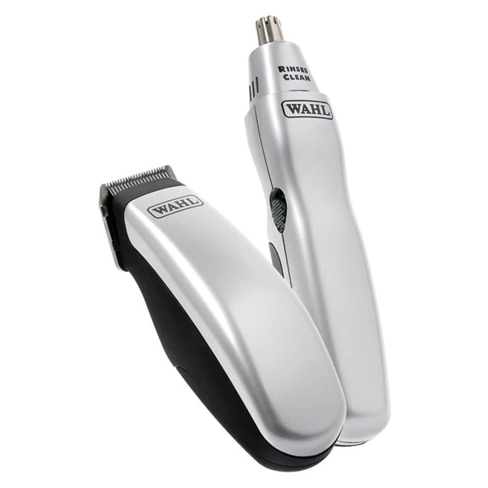 Kit de voyage Wahl Tondeuse à barbe et cheveux avec Tondeuse nez et oreilles