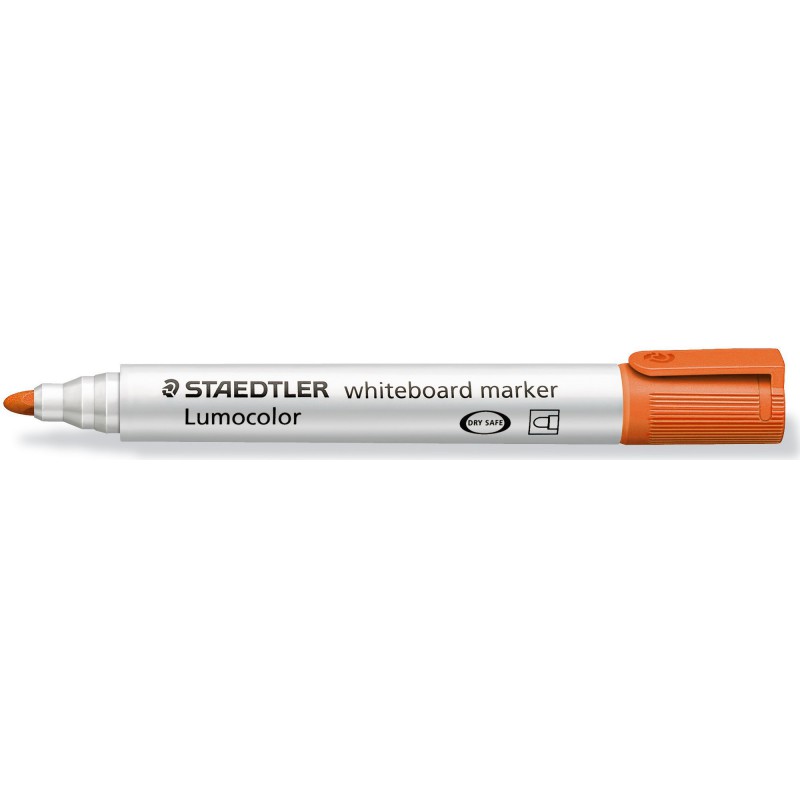 MARQUEUR POUR TABLEAU BLANC LUMOCOLOR STAEDTLER OGIVE / 2MM / ORANGE image 0