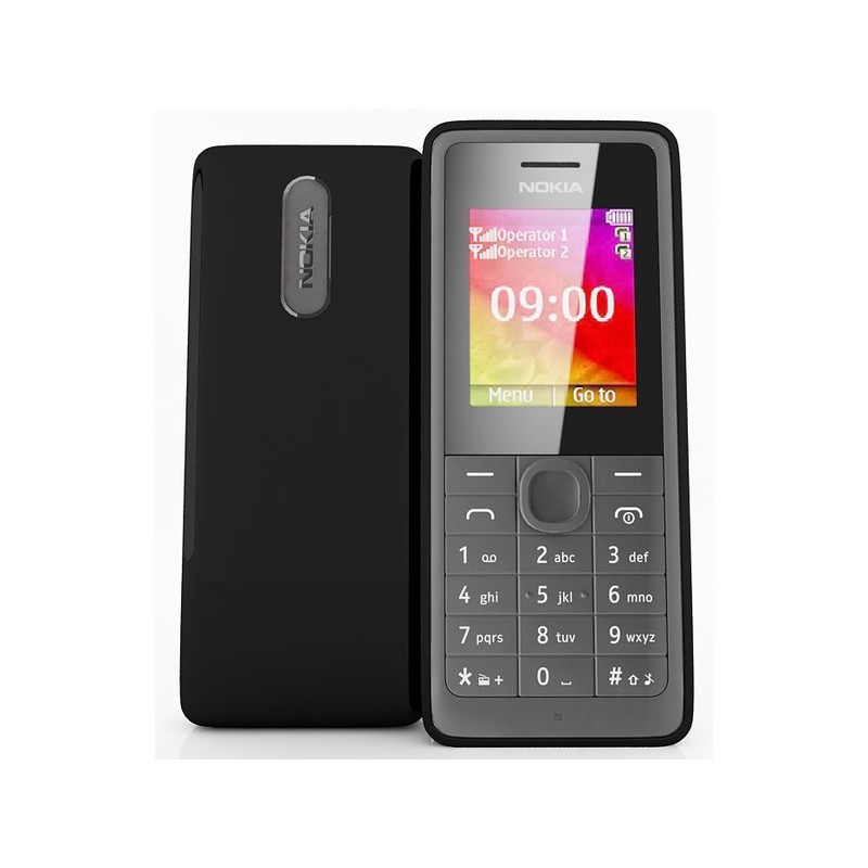 Téléphone Portable Nokia 107 / Double SIM / Noir