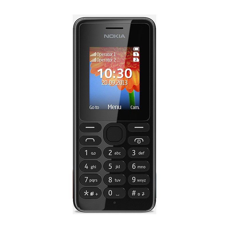 Téléphone Portable Nokia 108 / Double SIM / Noir