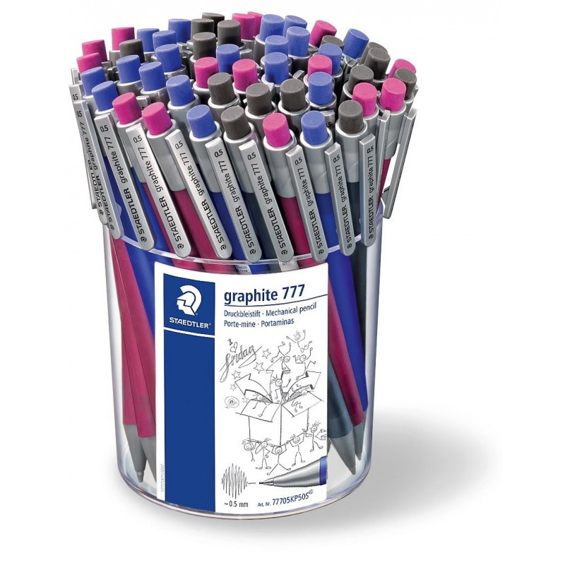 Staedtler porte-mine graphite 777 pastel, pot de 36