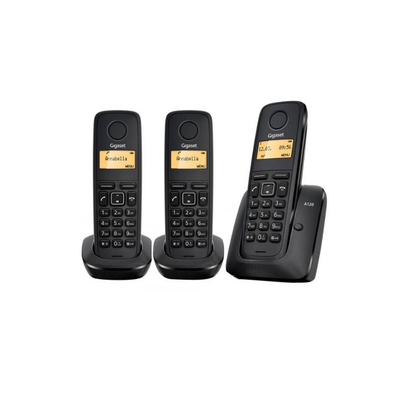 Téléphone Siemens Gigaset A120 trio: 1 base + 2 combinés supplémentaire