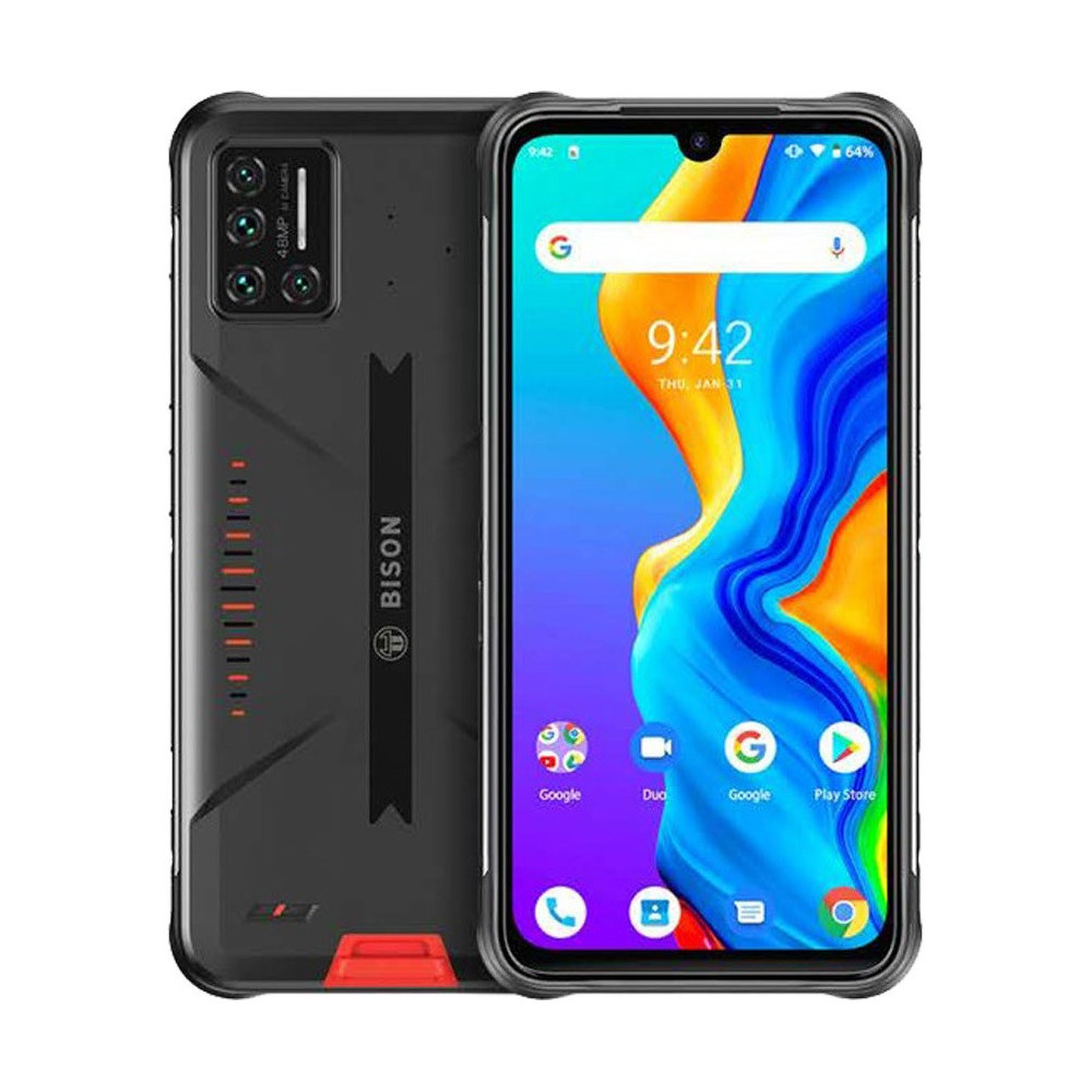 Téléphone Portable Umidigi Bison / 4G / Double SIM / Etanche / Noir