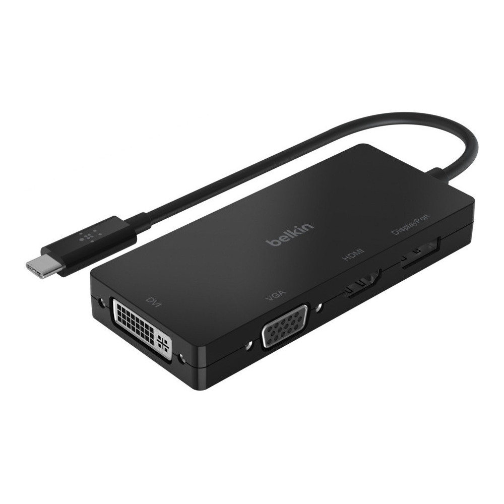 Adaptateur vidéo 4K Belkin USB Type C vers HDMI, VGA, DisplayPort et DVI