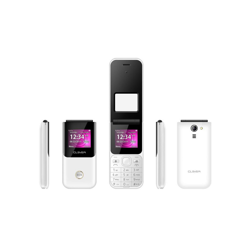 Téléphone Portable Clever F01 - Blanc