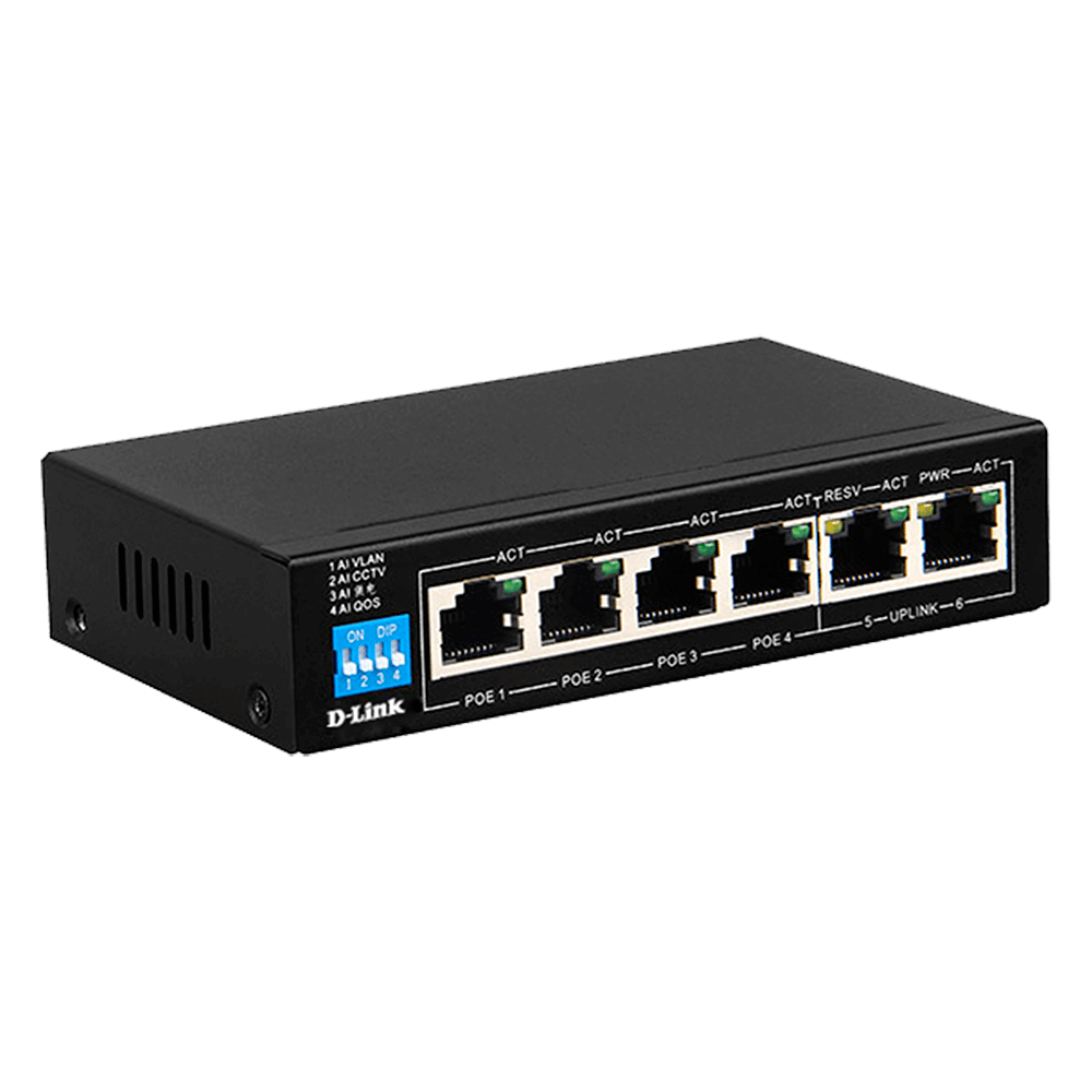 Switch POE D-link 6 Ports