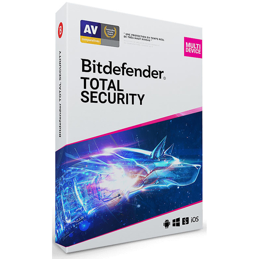 Antivirus Bitdefender Total Security 3 Postes / 1 an
