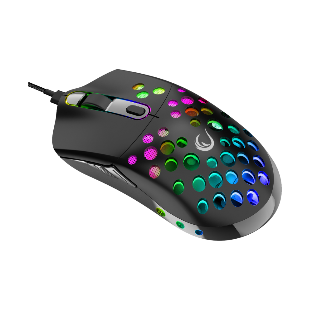 Souris Gaming Rampage Rocket SMX-R66 - 12000 dpi - RGB