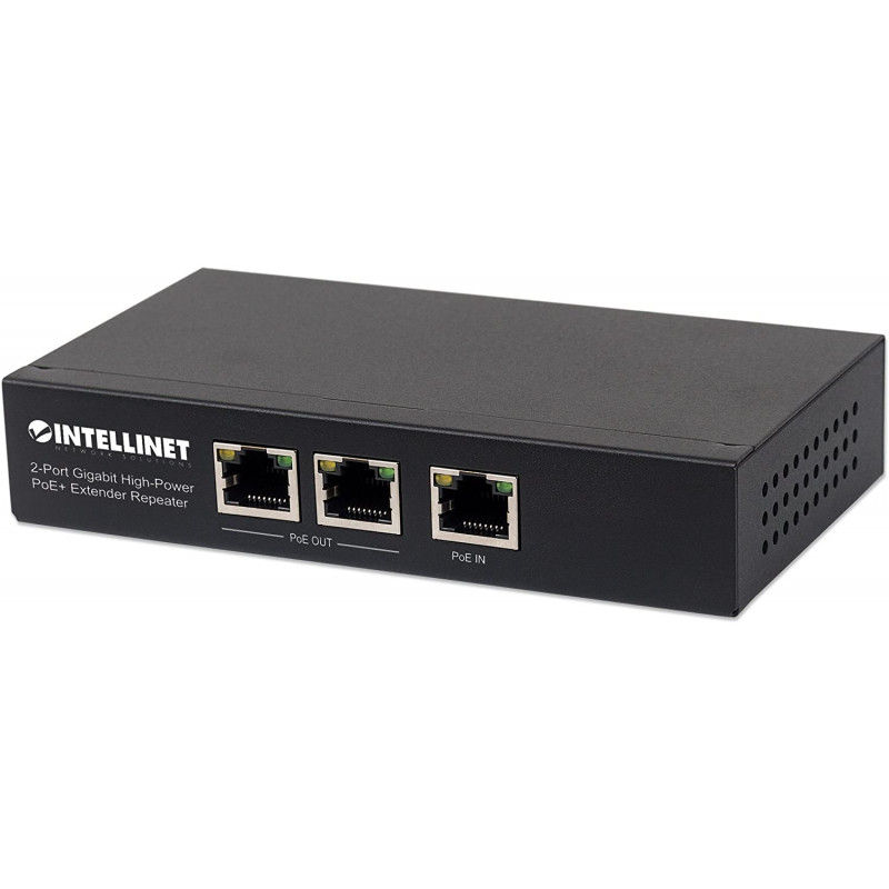 Répéteur Intellinet 561266 2 Ports Gigabit PoE Haute puissance + Extender Repeater