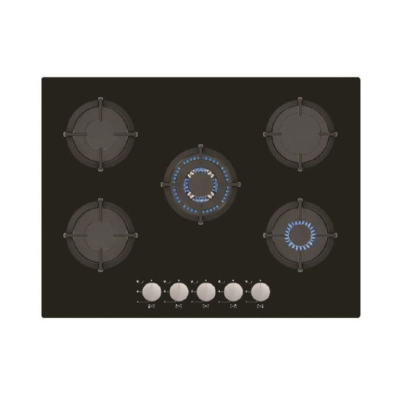 Plaque de cuisson encastrable Simfer 5 Feux / 70cm / Noir