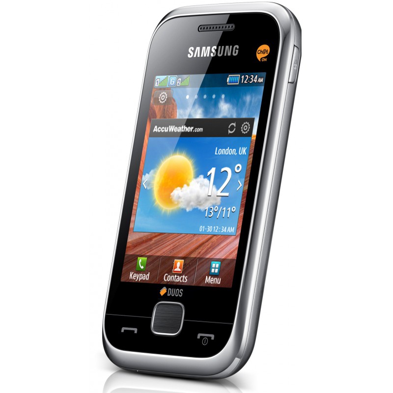 Téléphone Portable Samsung C3312 Argent / Double SIM