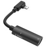 Adaptateur Lightning Hoco LS18 Iphone Charge + Audio Noir