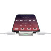 Adaptateur Lightning Hoco LS27 Iphone Charge + Audio Silver