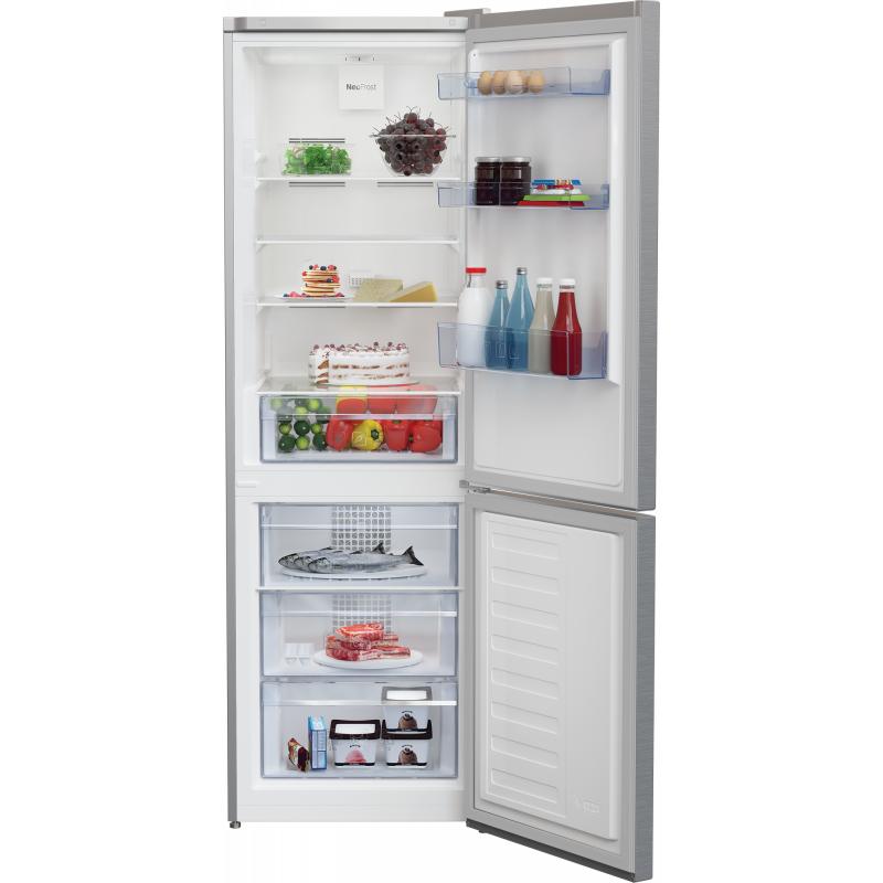 Réfrigérateur BEKO Combiné No Frost 420L / Silver