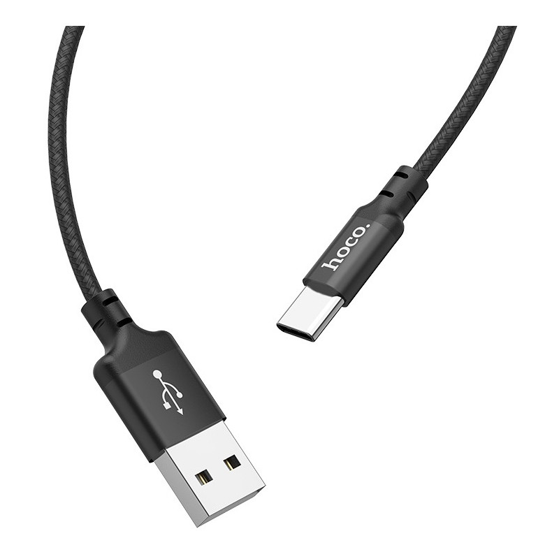 Câble Hoco X14 Type-C / 3A / Noir / 2m