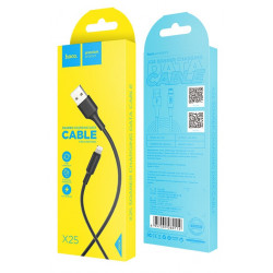 Câble USB Hoco X25 Pour IPHONE Flash / Noir