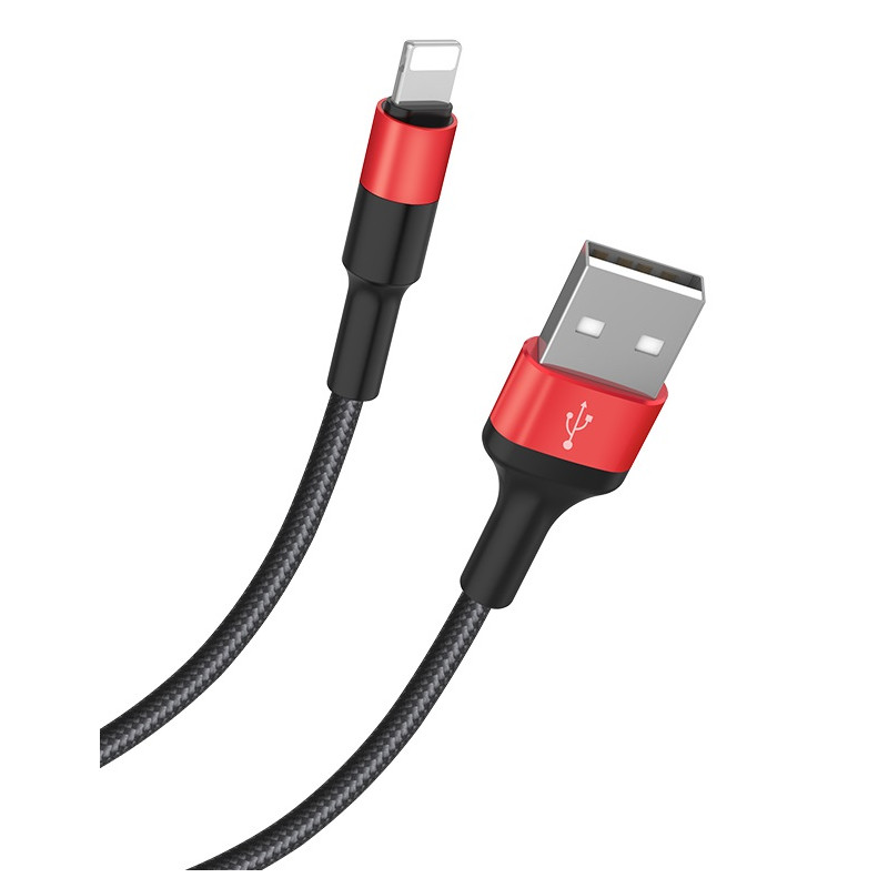 Câble USB Hoco X26 Pour IPHONE Flash / Noir