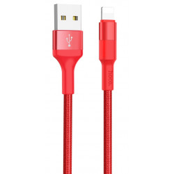 Câble USB Hoco X26 Pour IPHONE Flash / Rouge