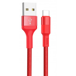 Câble USB Hoco X26 Pour Type-C Flash / Rouge